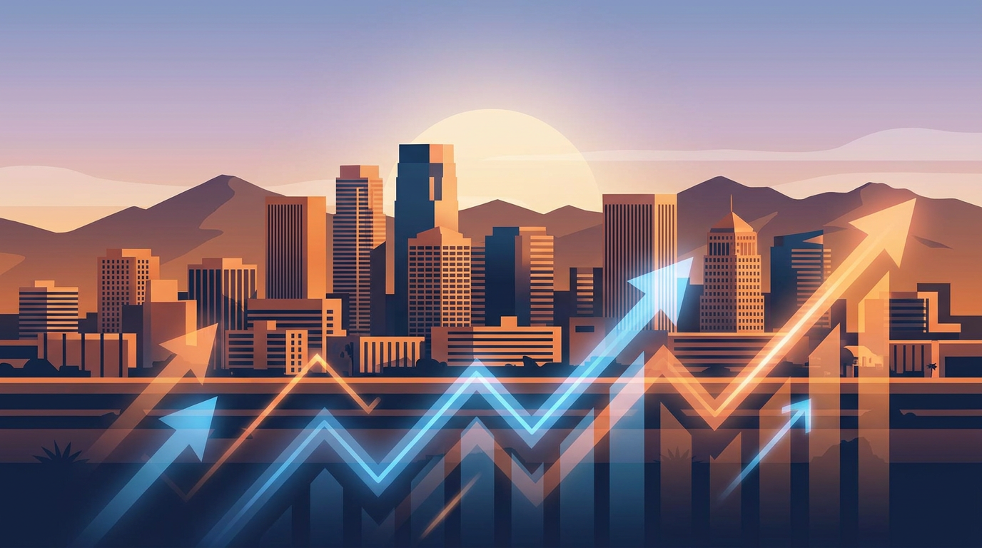 Phoenix digital marketing growth chart summer 2025 - online marketing Phoenix Arizona business economy data